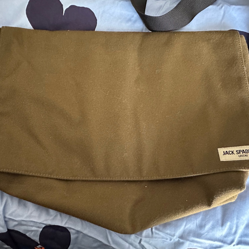 Jack Spade canvas messenger bag